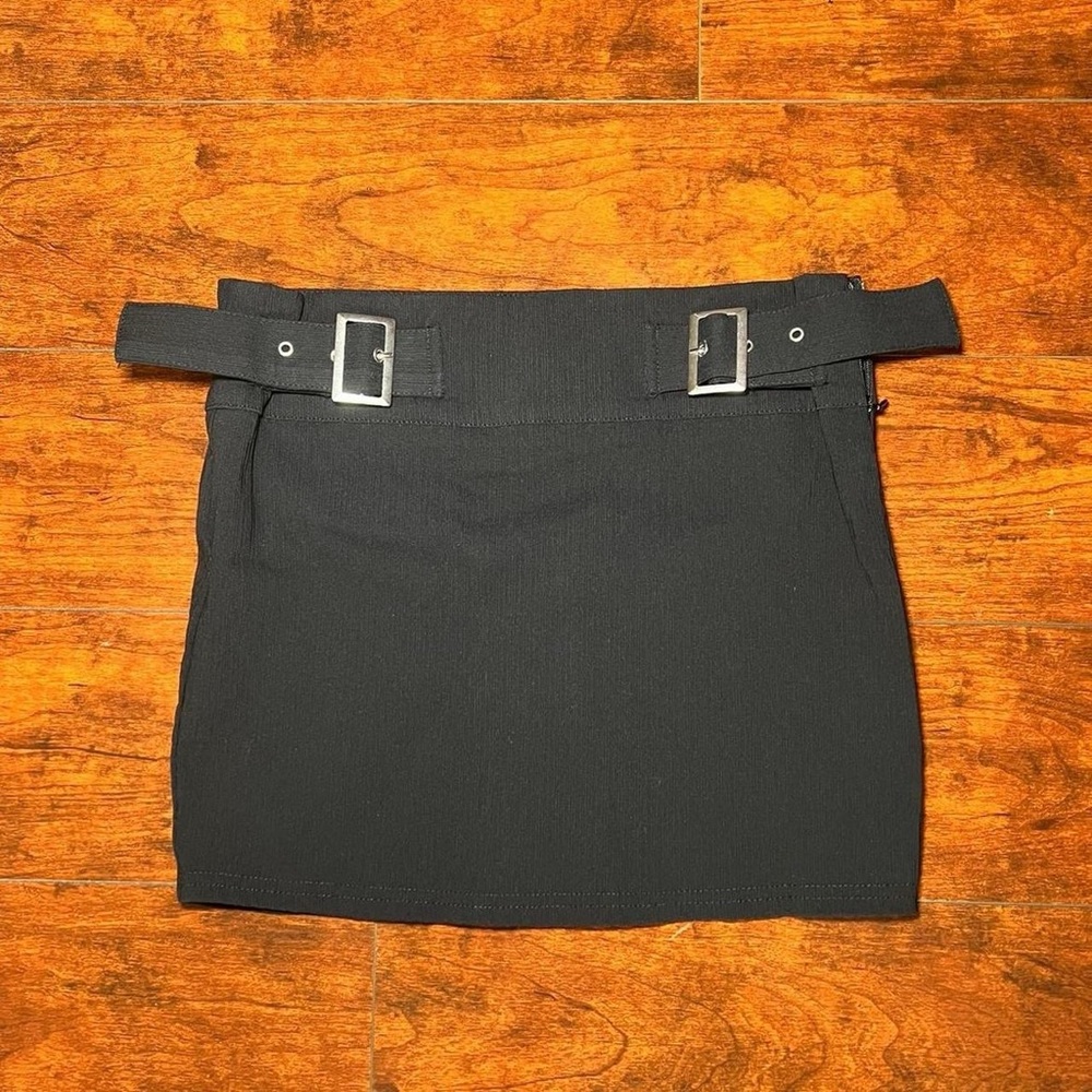 Forever 21 Black Belted Pencil Skirt